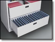 Drawer for storing file folders or notebooks